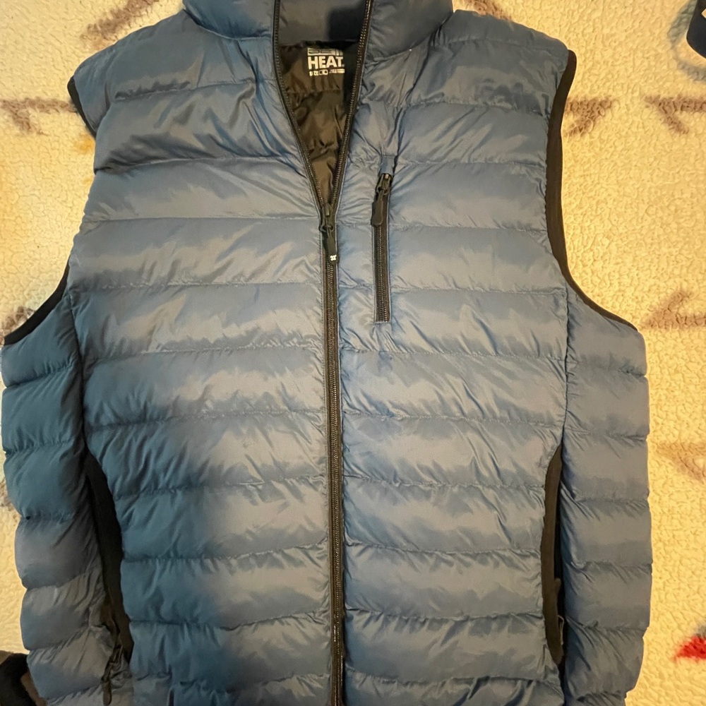 32 Degrees Men's Blue Puffer Vest Size Medium